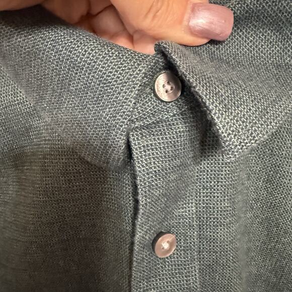 UNTUCKit Long Sleeve Button Up Shirt Men’s XL Green Micro Check Flannel EUC - Picture 3 of 8